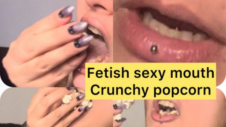 FETISH SEXY MOUTH CRUNCHY POPCORN