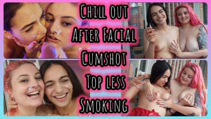 SMOKING GIRL BOOBS PLAY AFTER FACIAL CUM ON FACE PUBLIC