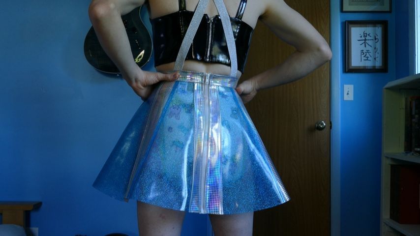 Diaper Under Transparent Dress