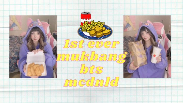 My 1st mukbang~! BTS mcdonalds