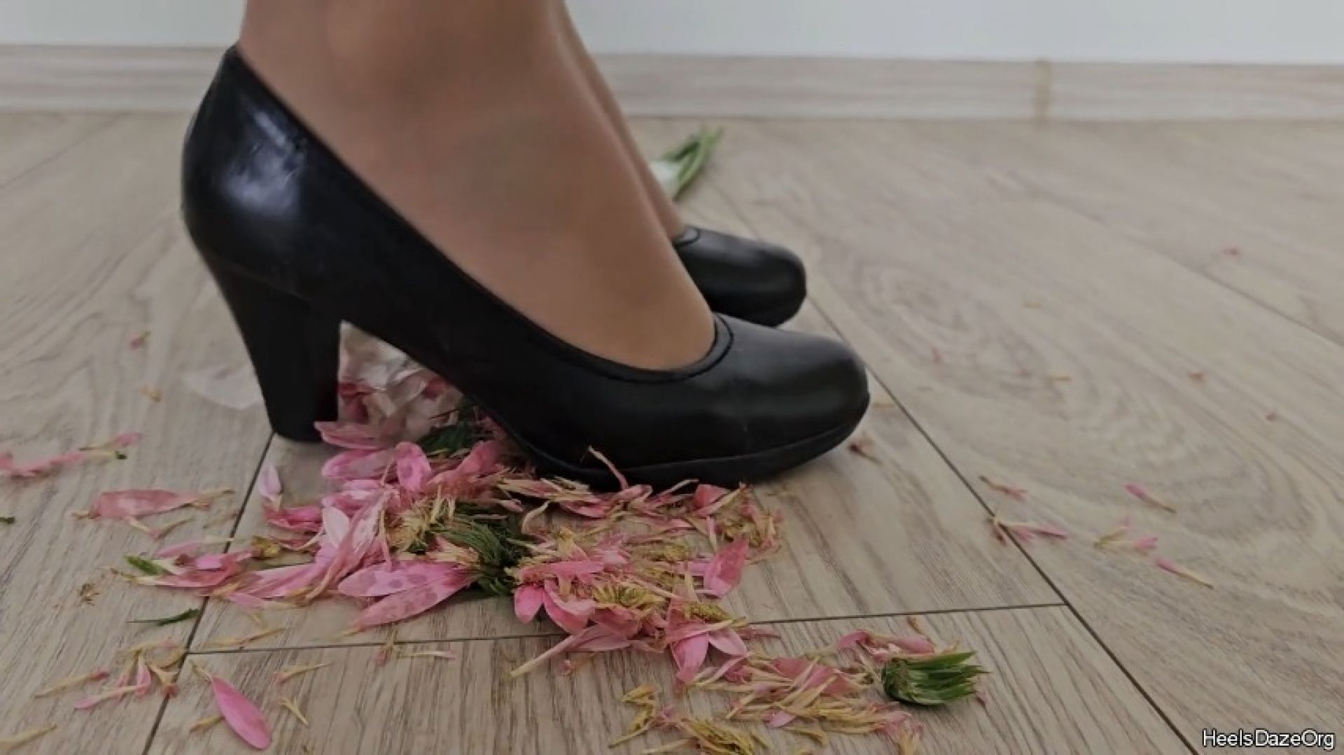 Crushing Flowers in Office Heels