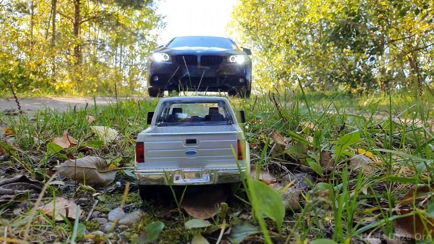 Ford Truck Toy Crush With Boots and BMW