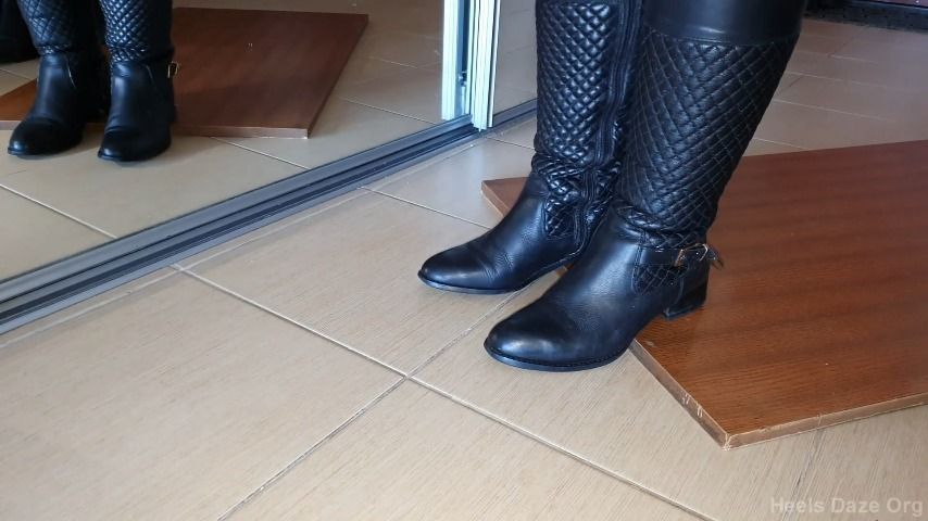 Toe Tapping in Three Pairs of Boots