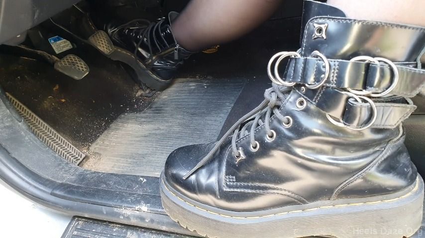 Hard Revving in Dr Martens Honda