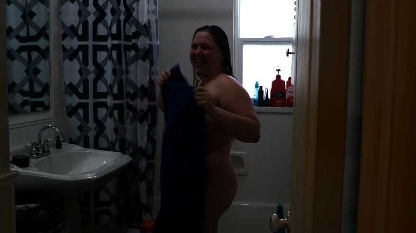 ENF Towel Drop Getting Out of Shower