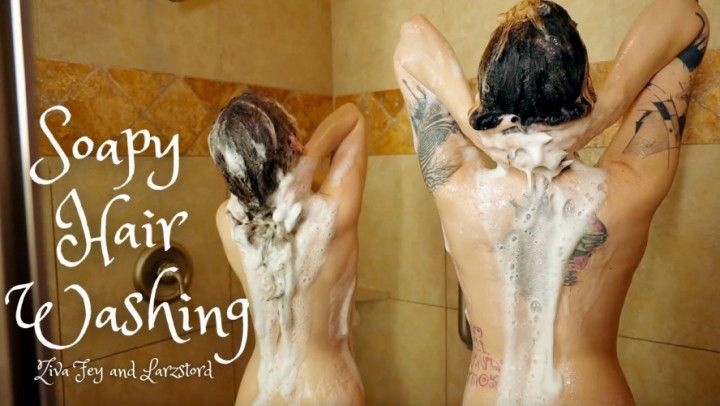 Larz &amp; Ziva Soapy Hair Washing