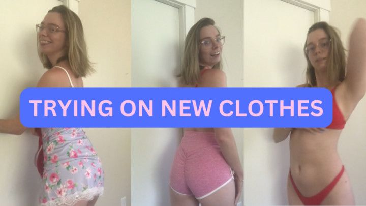 Clothes/lingerie TRY-ON vid! Naked and changing outfits