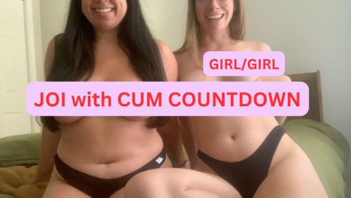 Girl/Girl JOI with cum countdown