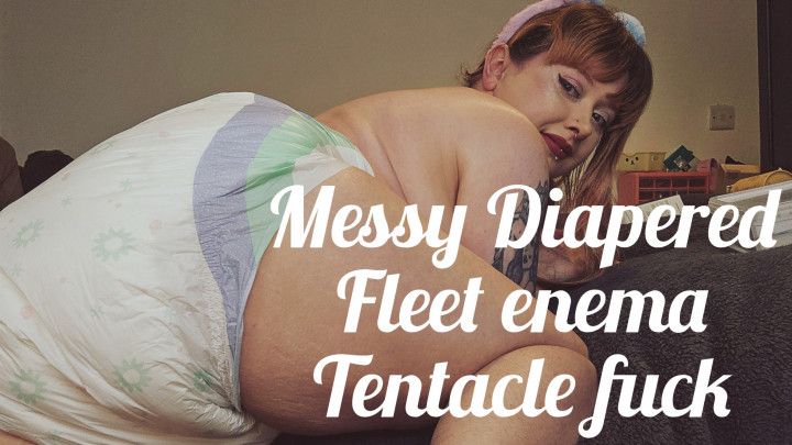 4K Long Messy Diaper Fleet Enema Tentacle Fuck