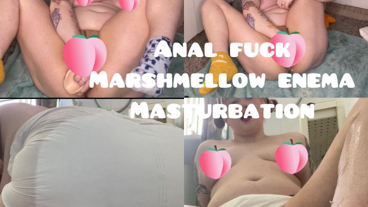 Anal Fuck Messy Marshmellow Diaper Enema