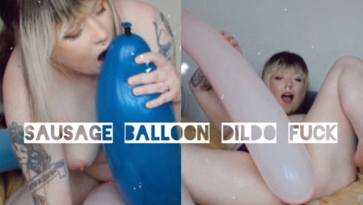 Long Looner Balloon Dildo play Fuck