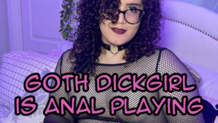 Goth Dickgirl Ritha is anal playing