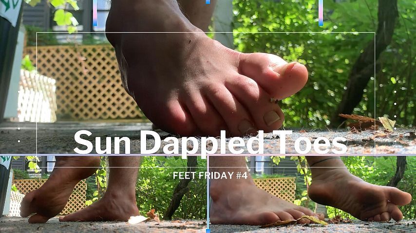 cute dirty feet in dappled sun - FF#4