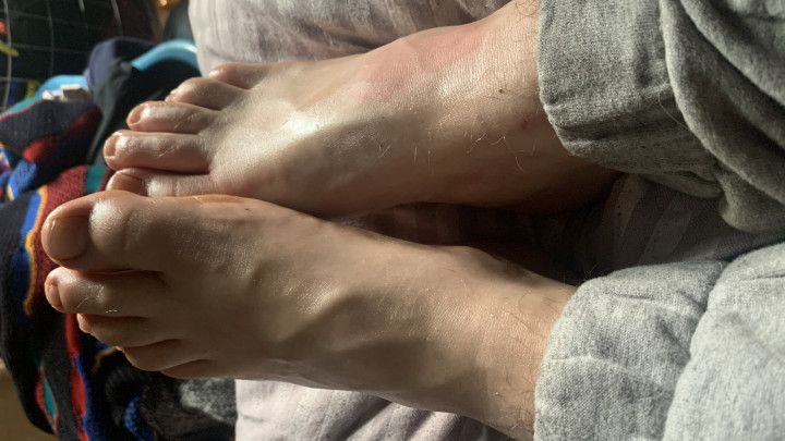 ftm feet - oiled and rubbed