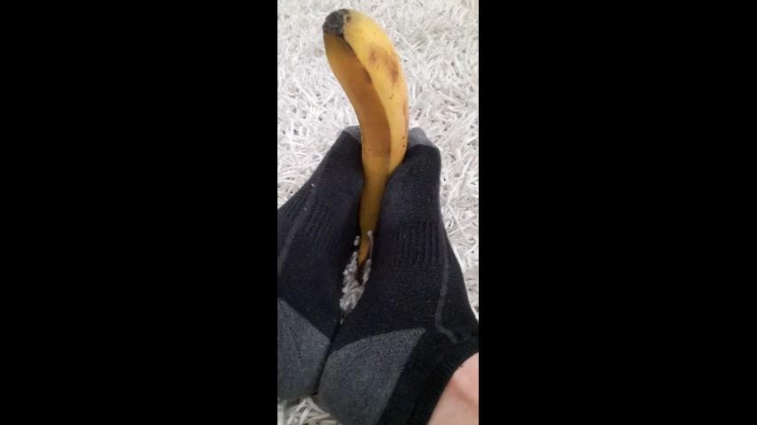 My Feet /Foot Playing with your banana