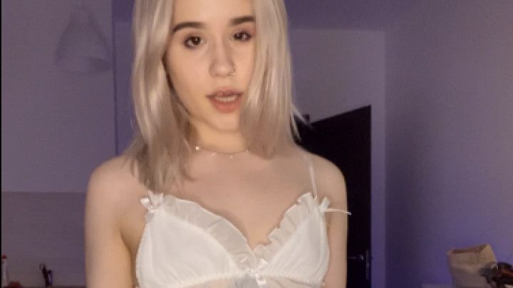 a dancing girl with white lingerie