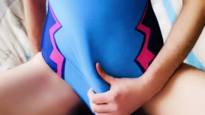 Boy Cum in D.va Outfit