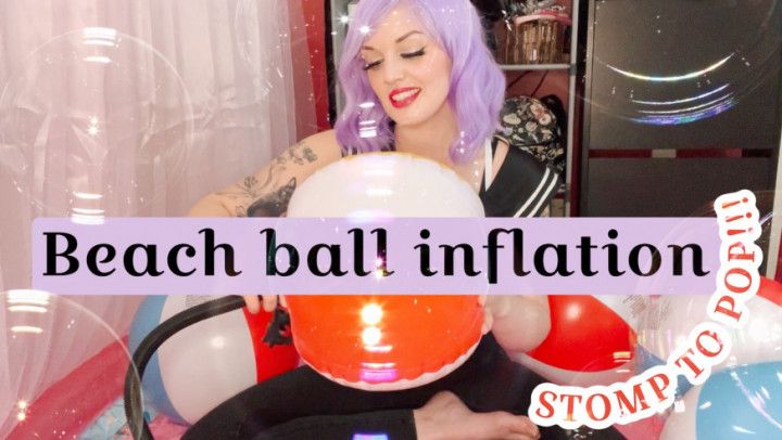 Beach ball INFLATION - STOMP TO POP