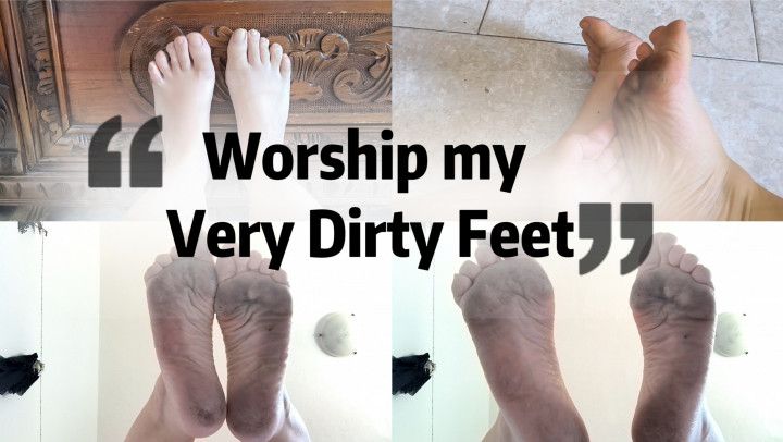 Worship my dirty feet - Foot slave Training