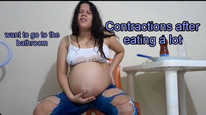 strong pregnancy contractions