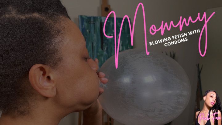 Mommy Blowing Fetish with Condoms