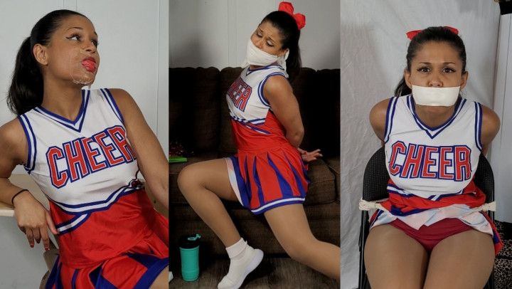 Cheerleader Calisa Has a Gag Filled Day