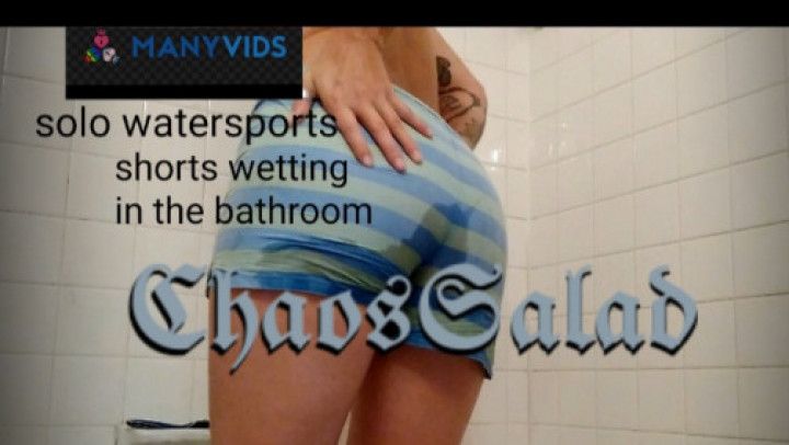 Shorts wetting, watch Me pee on Myself