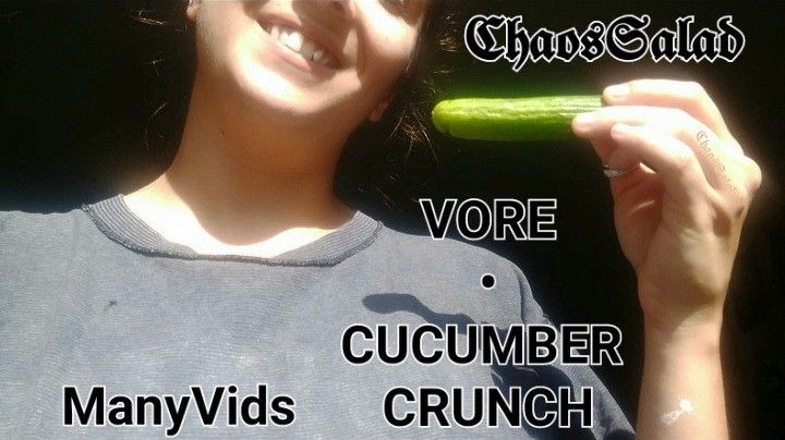 Mini cucumber crunch, eating ASMR