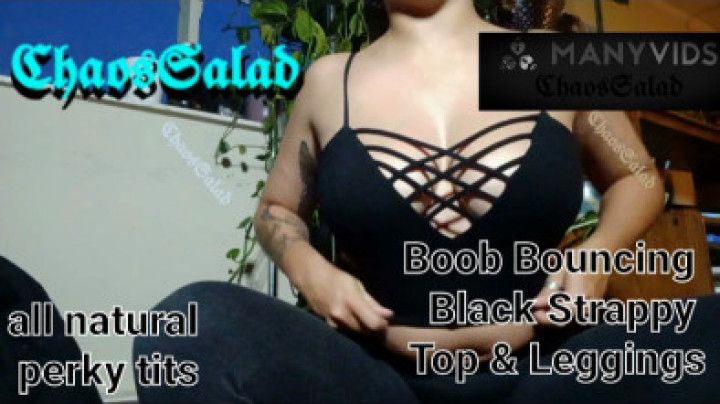 Boob Bouncing in Black