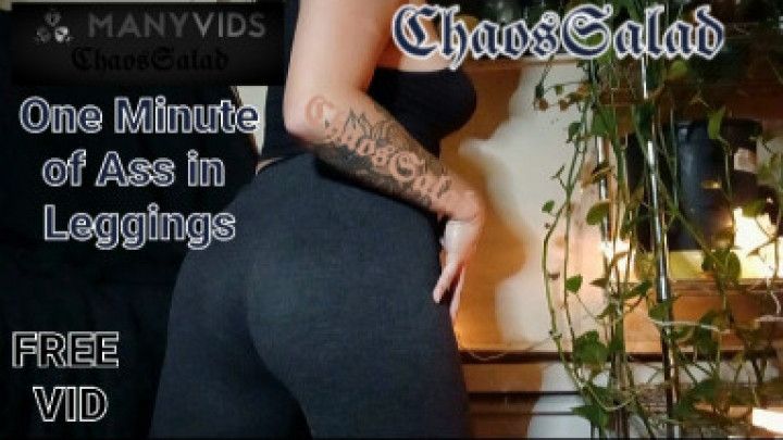 One minute of Ass in Leggings FREE VID