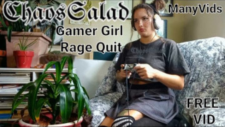 Gamer Girl Ragequit