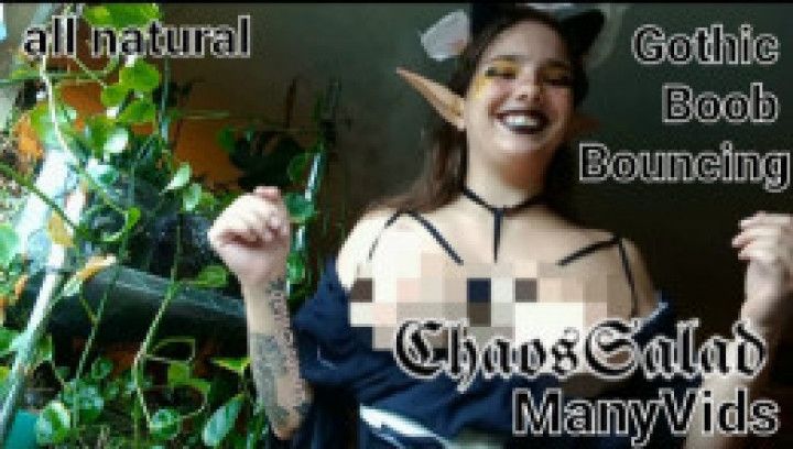 Gothic Elf Boob Bouncing Puffy Nipples