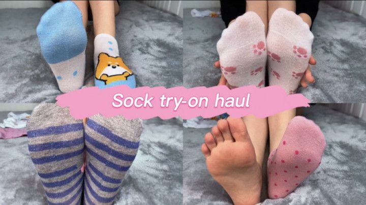 Sock try-on haul