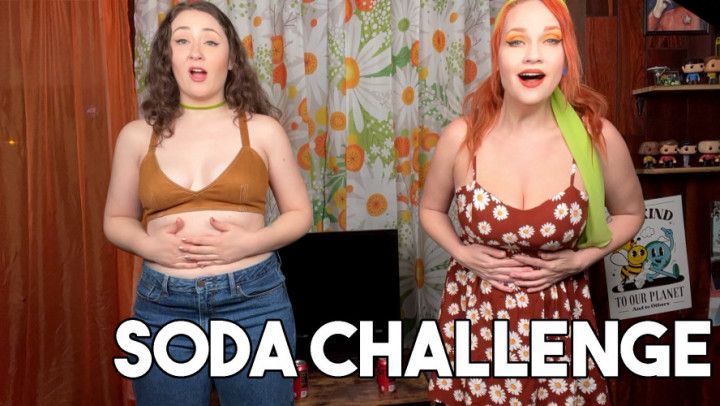 Two Girls Soda Challenge Huge Burps