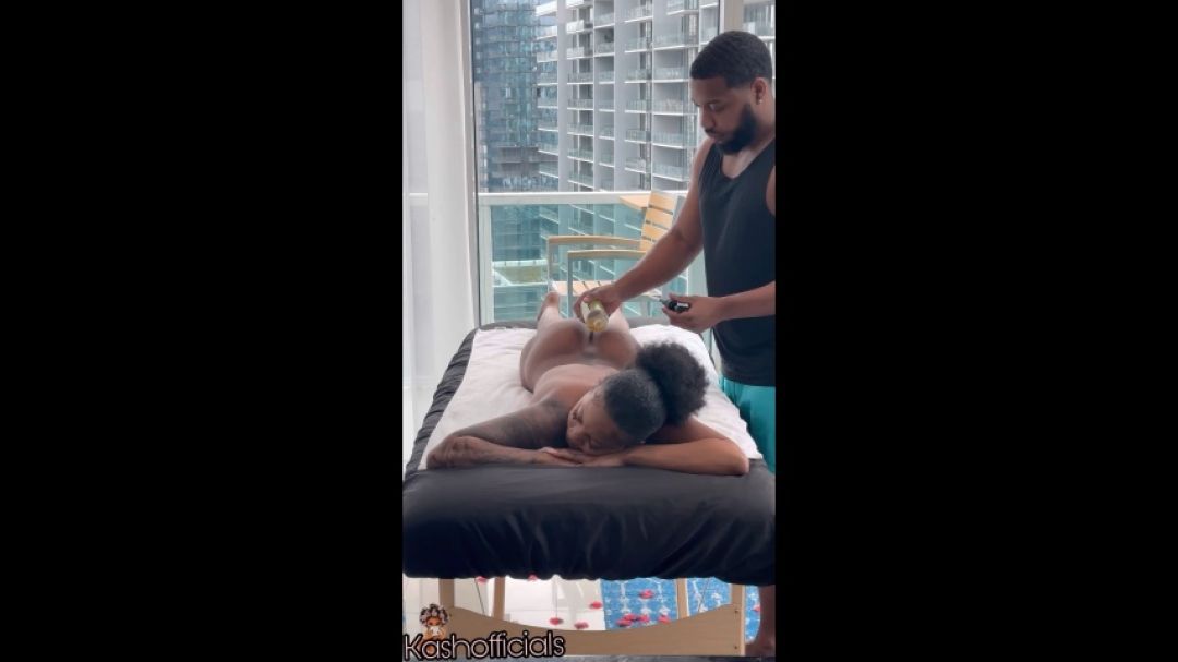 Kashofficials gets her MONTHLY massage from Emmanuel PART 1