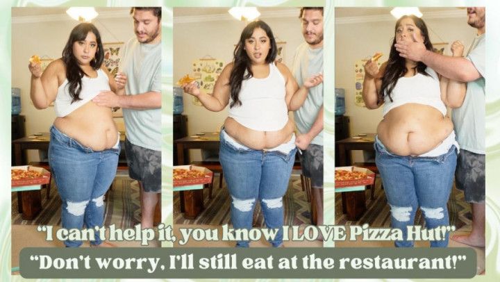 Girlfriend Caught in GLUTTONOUS Pizza Stuffing Before Dinne