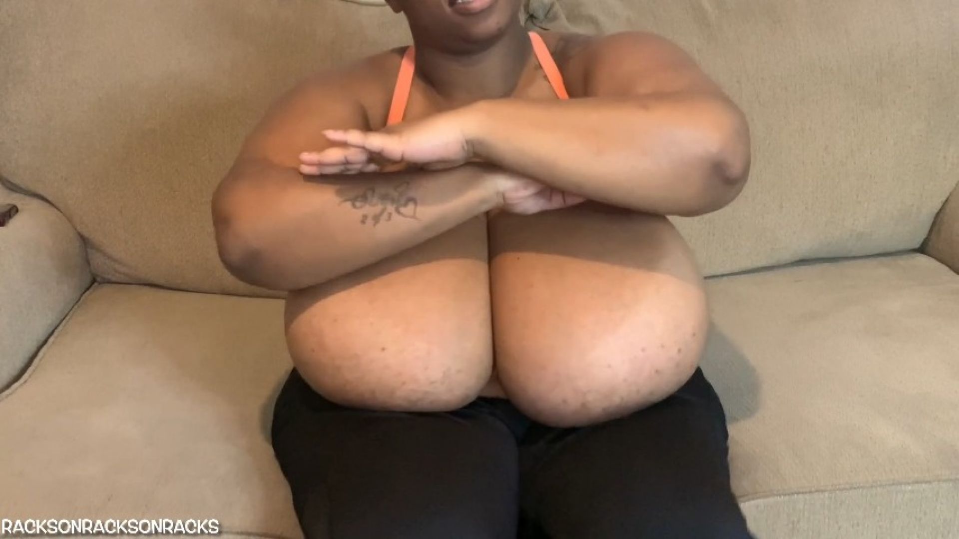 Aurora BBW Big Boob Exercising