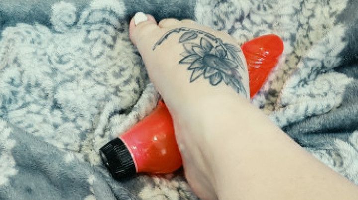 Stomping on My Pink Dildo