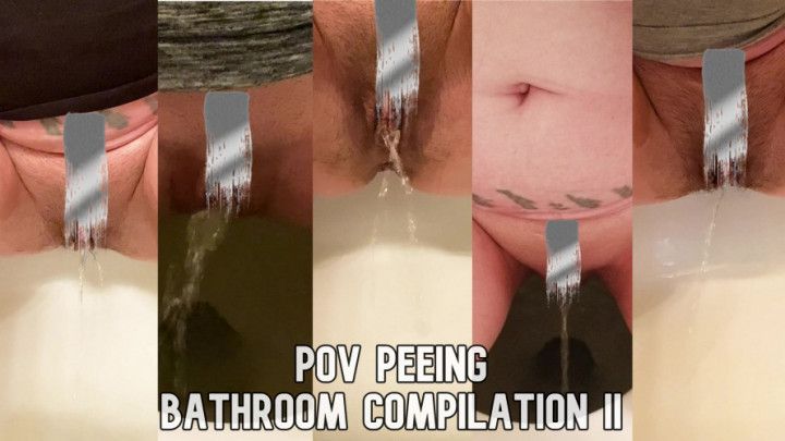 POV Peeing Bathroom Compilation II