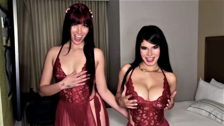 Two hot latinas fuck Pornstar