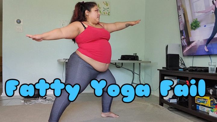 Fatty Fails at Beginner Yoga Lesson