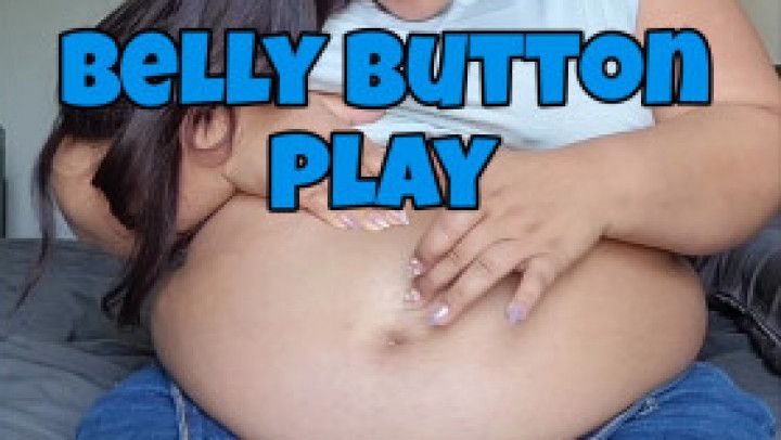 Devi Thikk Orgasmic Belly Button Play with Fingernails &amp; Toy