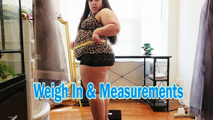 New Weigh In, Measurements, Goals 2023