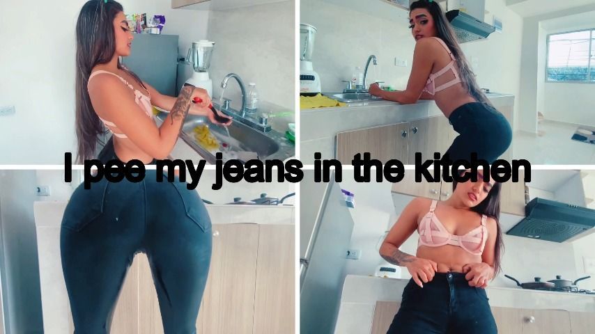 i pee my jeans in the kitchen