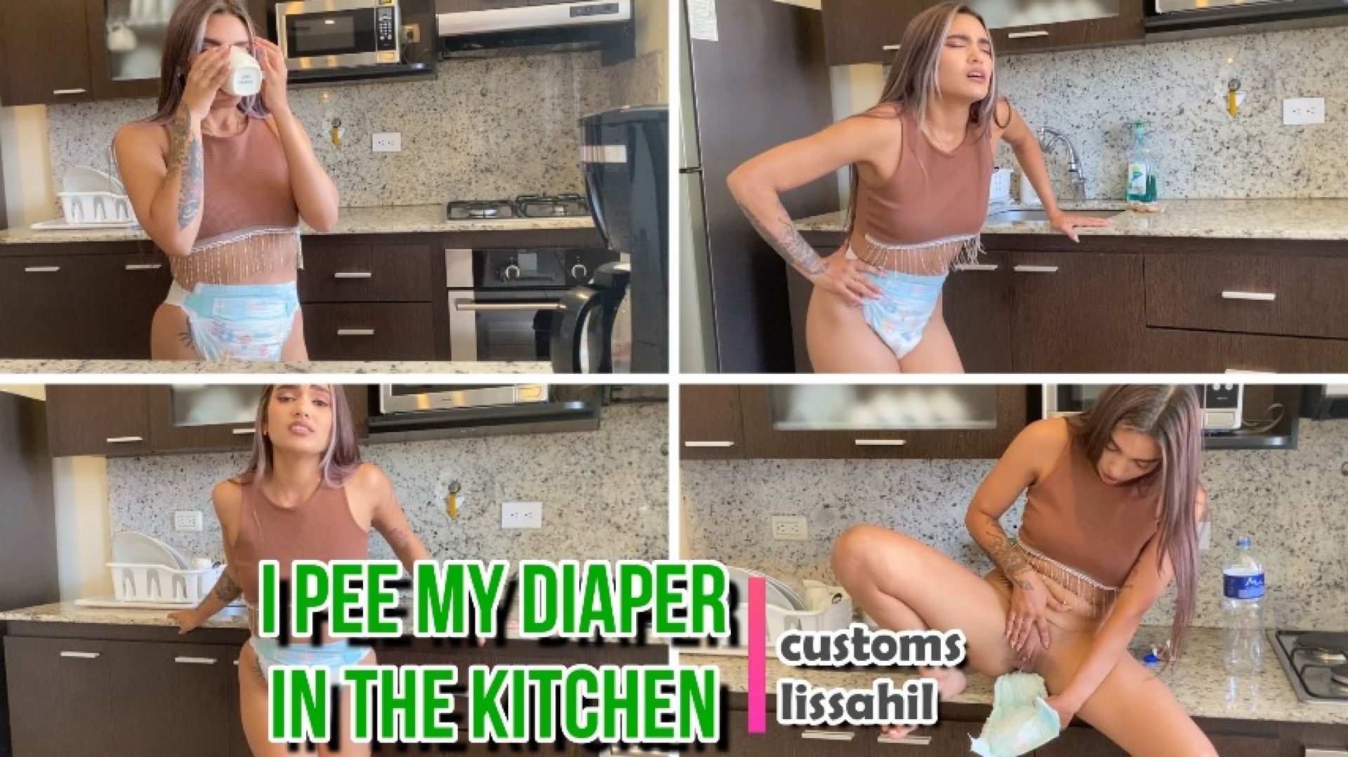 I URINE MY DIAPER IN THE KITCHEN