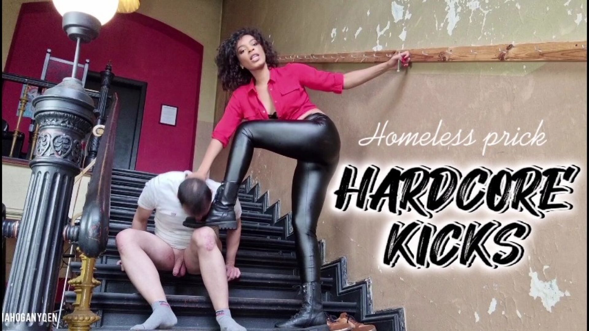 Hardcore Kicks For Homeless Prick | MahoganyQen