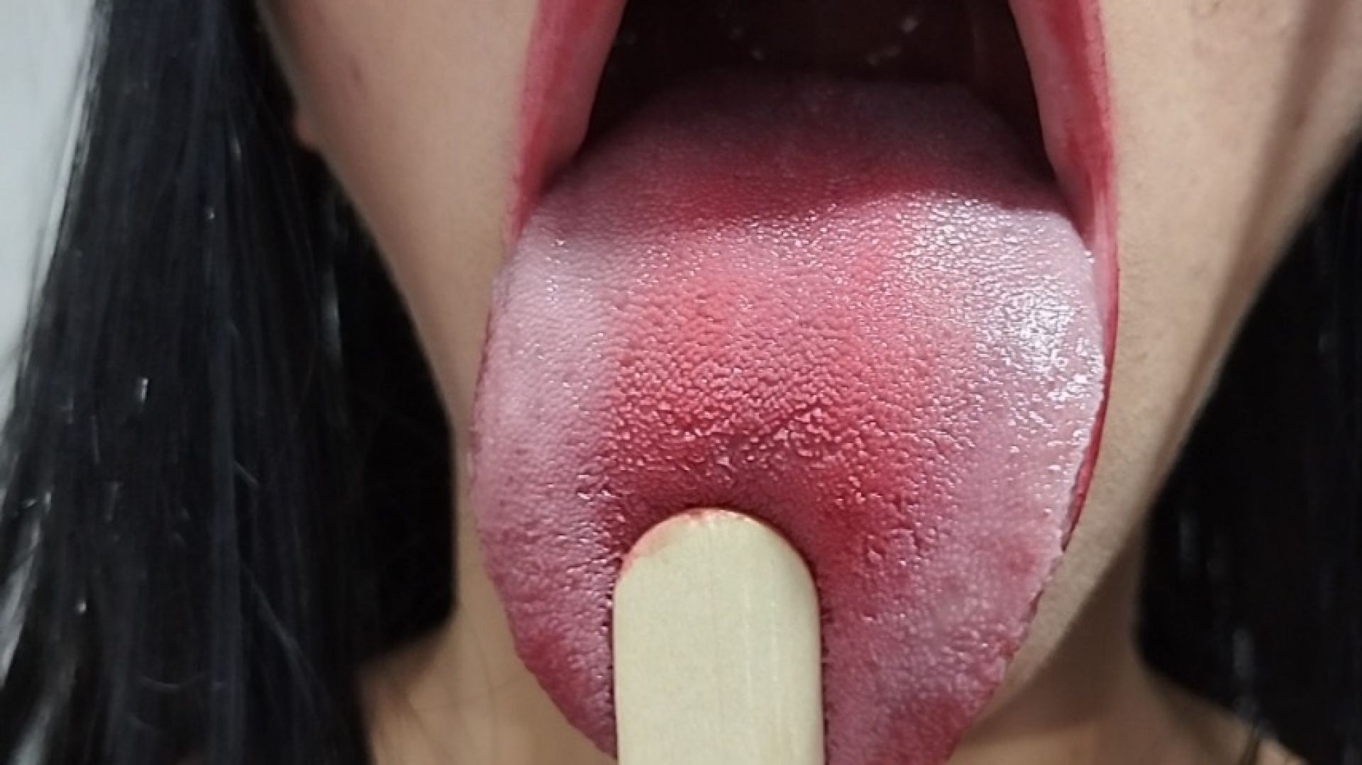 Mouth fetish and tongue