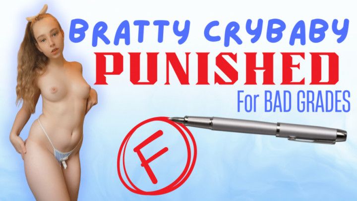 Bratty Crybaby Punished for BAD Grades