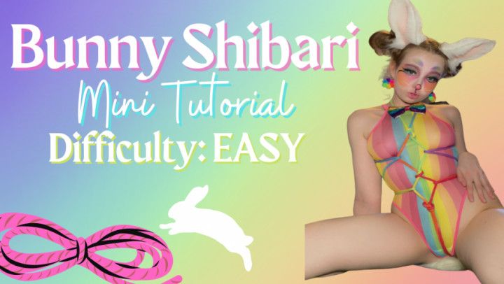 Rainbow Bunny Shibari MiniTutorial