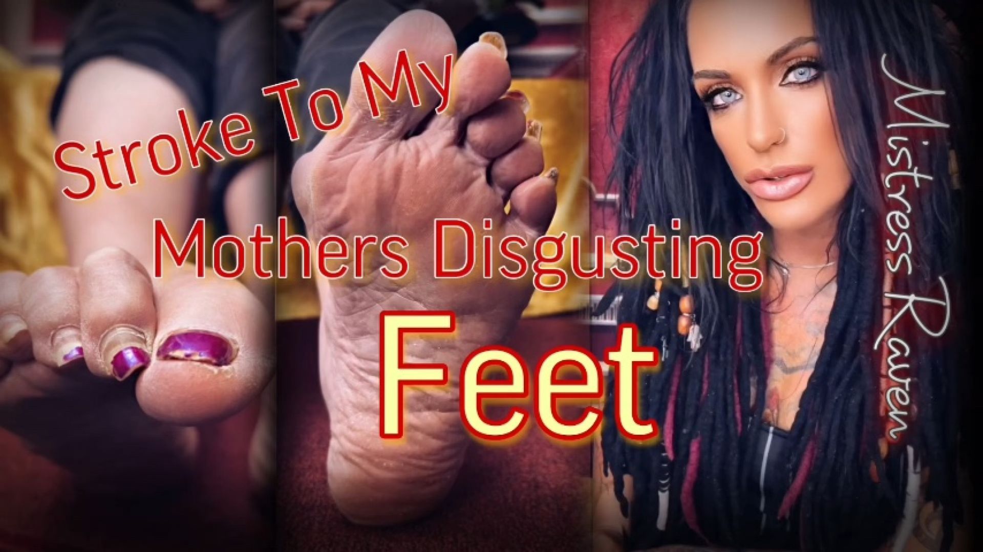 STROKE TO MY STEP-MOMS DISGUSTING FEET